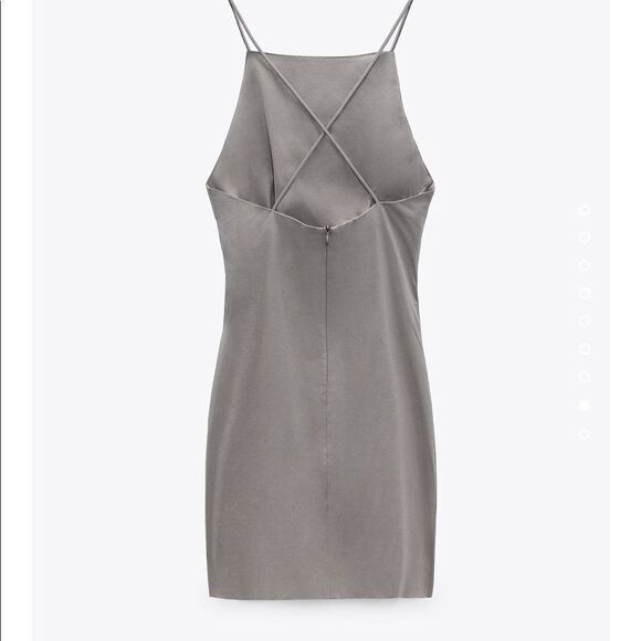 Zara draped linen dress - Picture 7 of 8